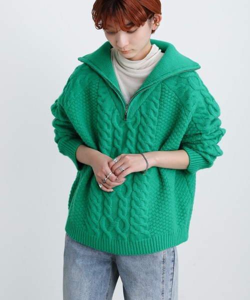 select MOCA（セレクトモカ）の「2021 A/W ハーフジップケーブル