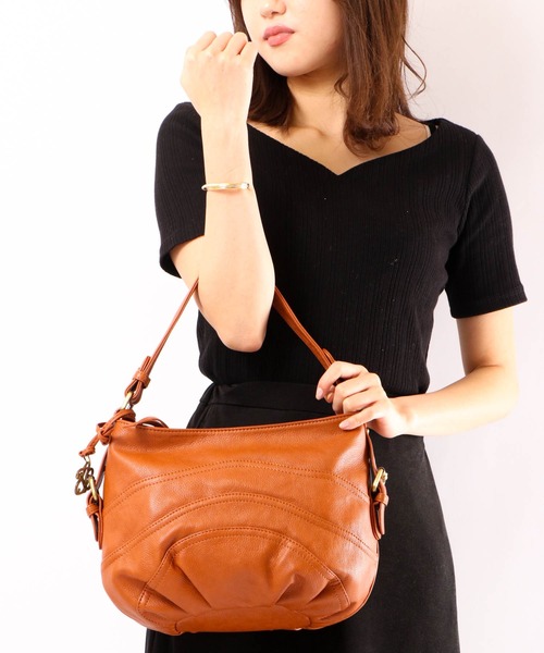 zucchero filato(ズッケロフィラート)の「zucchero filato 2wayハンドバッグ(ハンドバッグ・レディース・ブラック/グレー/マスタード/ブラウン・FREE)」の4枚目の写真