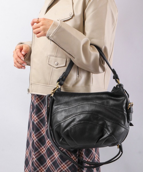 zucchero filato(ズッケロフィラート)の「zucchero filato 2wayハンドバッグ(ハンドバッグ・レディース・ブラック/グレー/マスタード/ブラウン・FREE)」の9枚目の写真