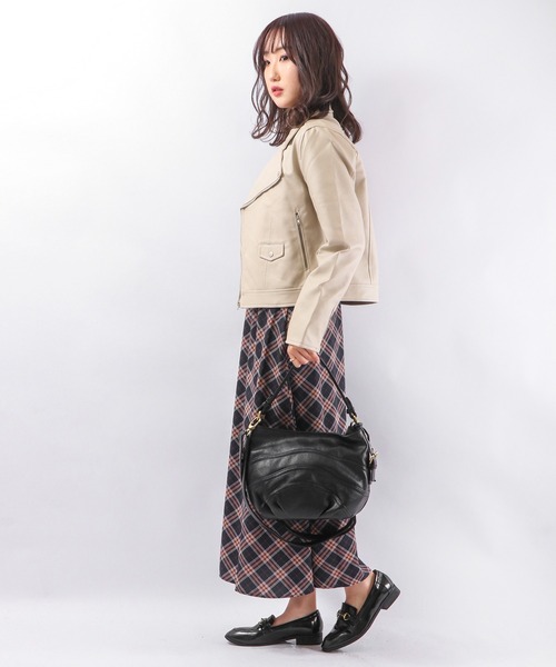 zucchero filato(ズッケロフィラート)の「zucchero filato 2wayハンドバッグ(ハンドバッグ・レディース・ブラック/グレー/マスタード/ブラウン・FREE)」の12枚目の写真