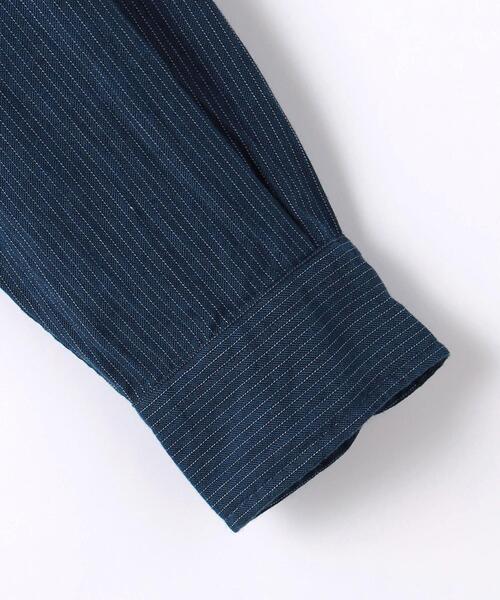 green label relaxing（グリーンレーベルリラクシング）の「ウール ブレンド ビエラ レギュラーカラー シャツ（シャツ/ブラウス・メンズ・ネイビー/グレー/モカ・S/M/L）」の13枚目の写真