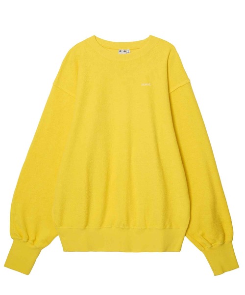 X-girl（エックスガール）の「REVERSE SWEAT TOP（スウェット・レディース・アッシュ/イエロー/ブラック・XL/S/L/M）」の17枚目の写真