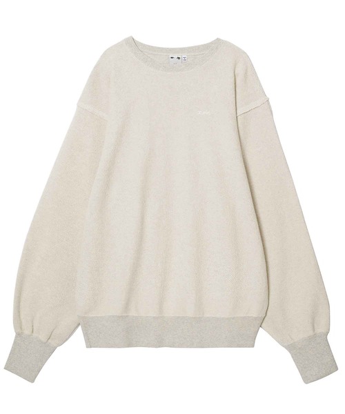 X-girl（エックスガール）の「REVERSE SWEAT TOP（スウェット・レディース・アッシュ/イエロー/ブラック・XL/S/L/M）」の19枚目の写真