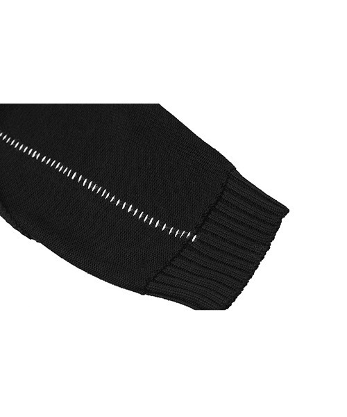 HARSH AND CRUEL(ハーシュアンドクルーエル)の「【Harsh and Cruel】Irregular Design Black Sweater HC21AW05(ニット/セーター・メンズ・ブラック・M/XL/L)」の14枚目の写真