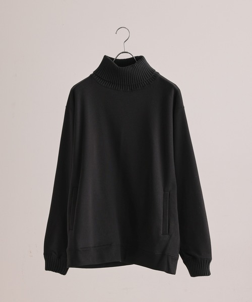 JUNRED（ジュンレッド）の「裏起毛タートルネックプルオーバー（スウェット・メンズ・グレー/ベージュ/ブラック・M/L/LL）」の8枚目の写真