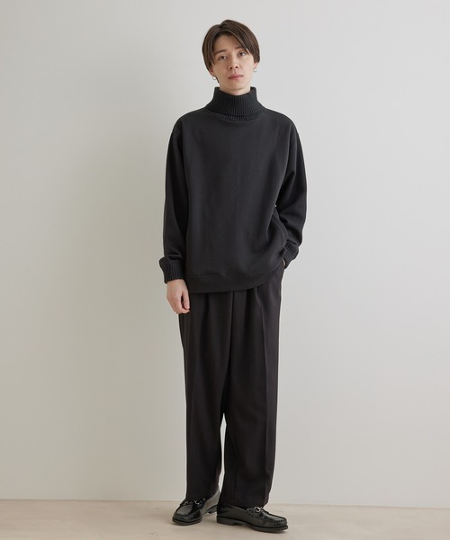 JUNRED（ジュンレッド）の「裏起毛タートルネックプルオーバー（スウェット・メンズ・グレー/ベージュ/ブラック・M/L/LL）」の17枚目の写真