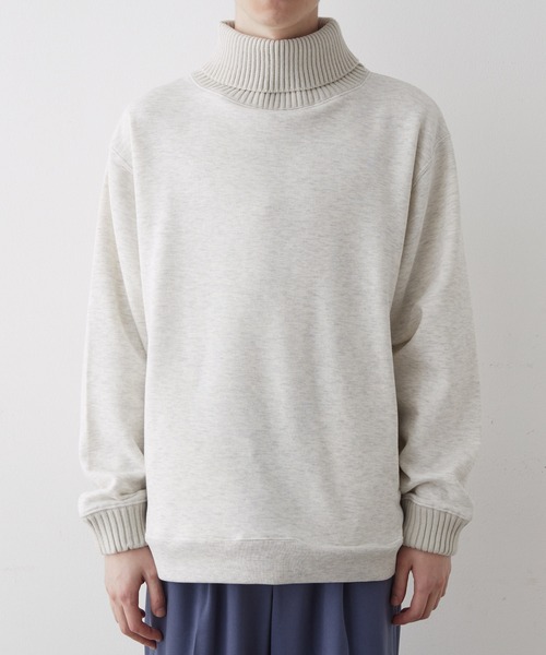 JUNRED（ジュンレッド）の「裏起毛タートルネックプルオーバー（スウェット・メンズ・グレー/ベージュ/ブラック・M/L/LL）」の21枚目の写真