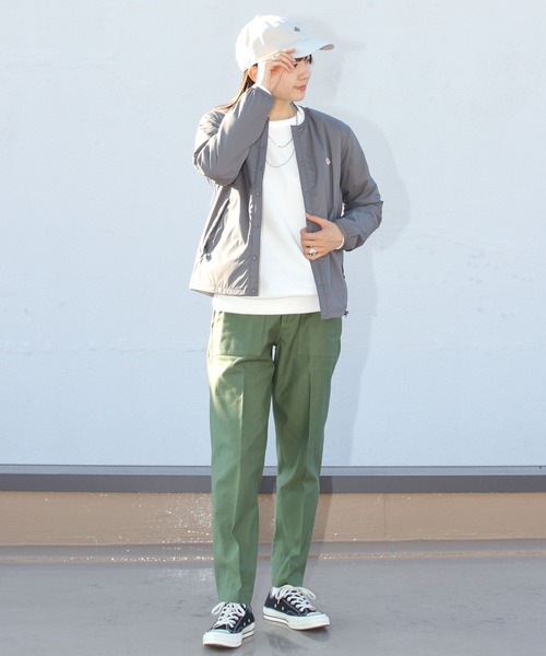 DANTON（ダントン）の「DANTON/ダントン　インサレーションジャケット　INSULATION JACKET（ウィメンズ）DT-A0110 SBT（ノーカラージャケット・レディース・オフホワイト/ブラック/ネイビー/ライトベージュ/グレー/アイボリー・S/M）」の17枚目の写真