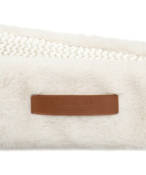 PAUL&JOE（ポールアンドジョー）の「フェイクファー ×ニット マフラー（マフラー・レディース・オフホワイト/ピンク/カーキ・FREE）」の5枚目の写真