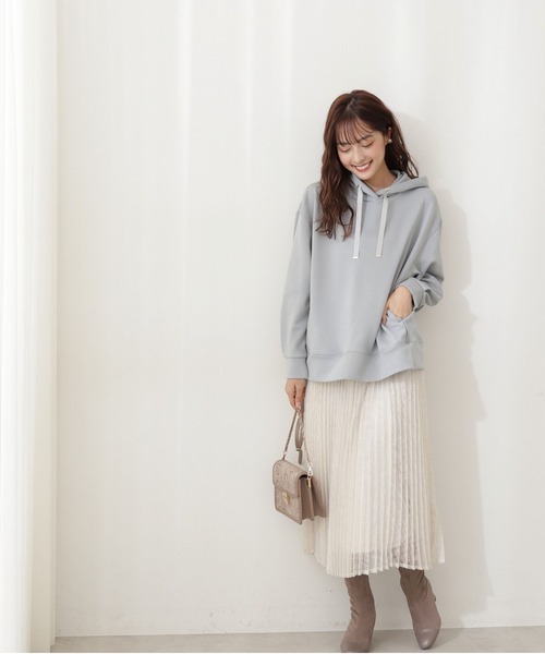 PROPORTION BODY DRESSING(プロポーションボディドレッシング)の「ビッグシルエットバックジップパーカー / 1212160101(Tシャツ/カットソー・レディース・ピンク/ライトグリーン/ホワイト系その他/イエロー系その他・FREE)」の10枚目の写真