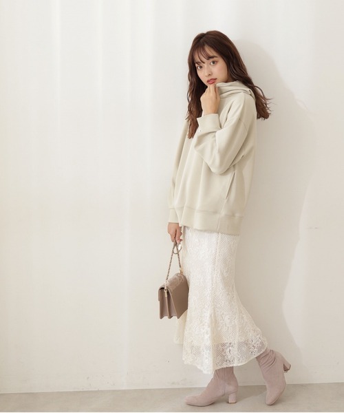 PROPORTION BODY DRESSING(プロポーションボディドレッシング)の「ビッグシルエットバックジップパーカー / 1212160101(Tシャツ/カットソー・レディース・ピンク/ライトグリーン/ホワイト系その他/イエロー系その他・FREE)」の12枚目の写真