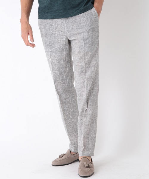 MEN'S BIGI（メンズビギ）の「楊流シャンブレーサマーストレッチイージーパンツ（その他パンツ・メンズ・ベージュ/ネイビー/グレー・01/02/03/04）」の2枚目の写真