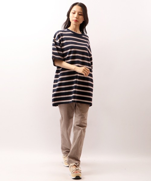 VISION STREET WEAR(ヴィジョンストリートウェア)の「VISION STREET WEAR USAコットンボーダーTee(Tシャツ/カットソー・メンズ・オフホワイト/ネイビー/チャコールグレー・M/L/LL)」の9枚目の写真