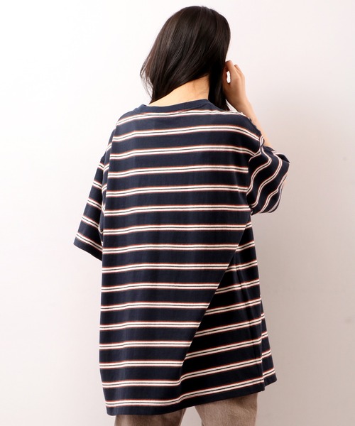 VISION STREET WEAR(ヴィジョンストリートウェア)の「VISION STREET WEAR USAコットンボーダーTee(Tシャツ/カットソー・メンズ・オフホワイト/ネイビー/チャコールグレー・M/L/LL)」の8枚目の写真