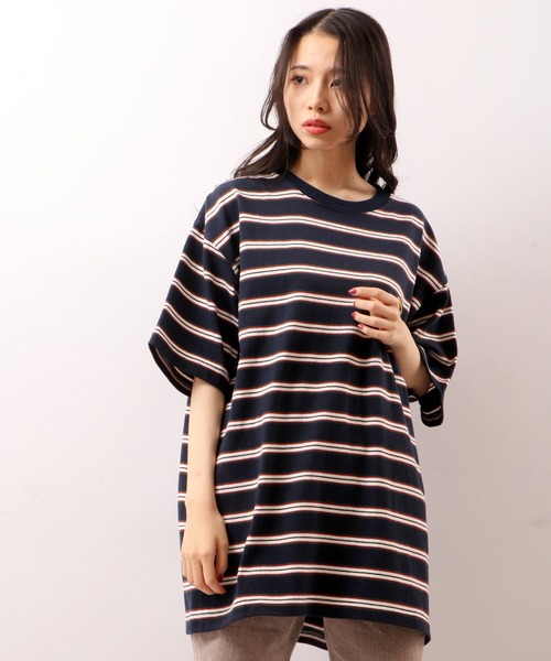 VISION STREET WEAR(ヴィジョンストリートウェア)の「VISION STREET WEAR USAコットンボーダーTee(Tシャツ/カットソー・メンズ・オフホワイト/ネイビー/チャコールグレー・M/L/LL)」の5枚目の写真