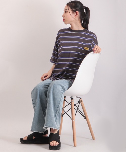 VISION STREET WEAR(ヴィジョンストリートウェア)の「VISION STREET WEAR USAコットンボーダーTee(Tシャツ/カットソー・メンズ・オフホワイト/ネイビー/チャコールグレー・M/L/LL)」の20枚目の写真