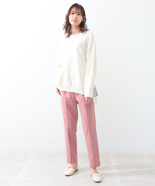 DRESKIP(ドレスキップ)の「◆洗える裏起毛テーパードパンツ(その他パンツ・レディース・ブラック/ダークグリーン/サンドベージュ/ピンク系・02/03)」の19枚目の写真