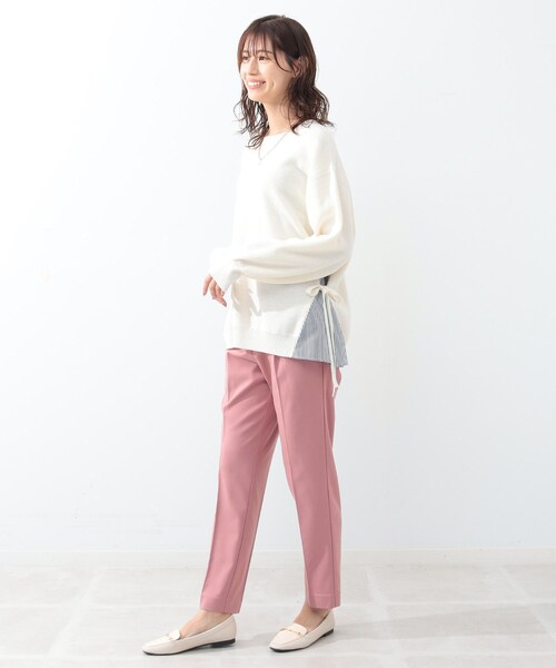 DRESKIP(ドレスキップ)の「◆洗える裏起毛テーパードパンツ(その他パンツ・レディース・ブラック/ダークグリーン/サンドベージュ/ピンク系・02/03)」の20枚目の写真