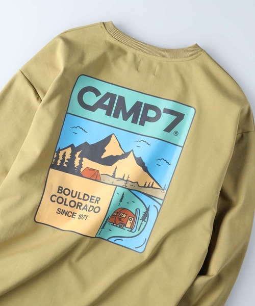 CAMP7（キャンプセブン）の「【CAMP7】イラストプリントロンＴ（Tシャツ/カットソー・レディース・ダークグレー/オフホワイト/イエロー・M/L）」の18枚目の写真