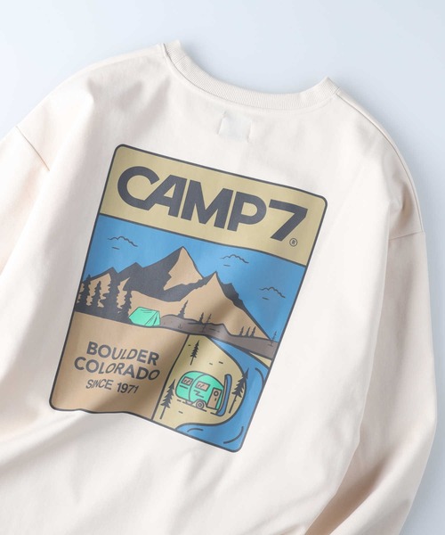 CAMP7（キャンプセブン）の「【CAMP7】イラストプリントロンＴ（Tシャツ/カットソー・レディース・ダークグレー/オフホワイト/イエロー・M/L）」の16枚目の写真