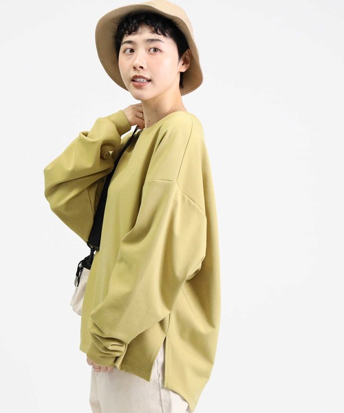 CAMP7（キャンプセブン）の「【CAMP7】イラストプリントロンＴ（Tシャツ/カットソー・レディース・ダークグレー/オフホワイト/イエロー・M/L）」の14枚目の写真