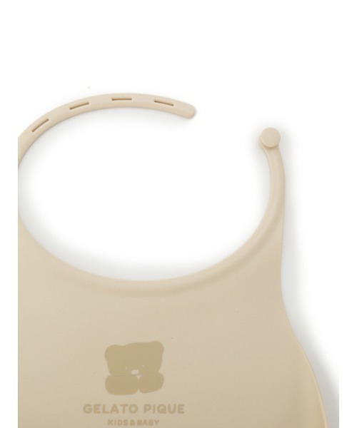gelato pique（ジェラートピケ）の「【BABY】シリコンお食事スタイ（スタイ/よだれかけ・キッズ・ベージュ・FREE）」の3枚目の写真