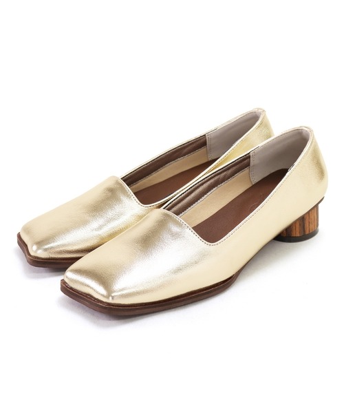 nekoミミトゥのサークルウッド巻きヒールパンプス（パンプス）｜SESTO