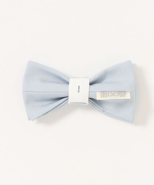 BOW（ボウ）の「【BOW/ボウ】蝶ネクタイ/無地/息子に恋する蝶ネクタイ♪ ボタンにラクラク取付け♪（蝶ネクタイ・キッズ・グレー/ブルー系その他/ブルー系その他2/ピンク・ONE SIZE）」の5枚目の写真