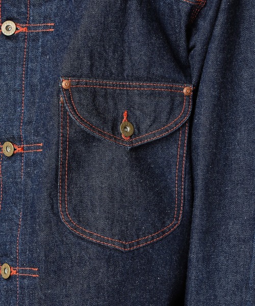 Lee（リー）の「Lee/リー　COMPILATIONSカウボーイ　デニムジャケット（デニムジャケット・メンズ・ダークインディゴブルー/ワンウォッシュ・SMALL/MEDIUM/LARGE/X-LARGE）」の8枚目の写真