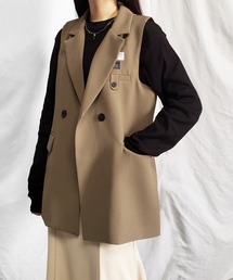 me+em select | バックスリットTAGテーラードジレベスト(ベスト)