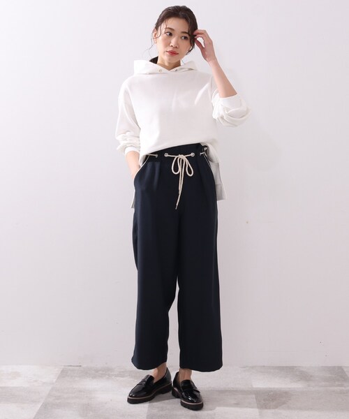 DRESKIP（ドレスキップ）の「◆コンパクト裏毛パ－カー（パーカー・レディース・グリーン/グレー系その他/ナチュラル/オフホワイト・02/03/04）」の14枚目の写真