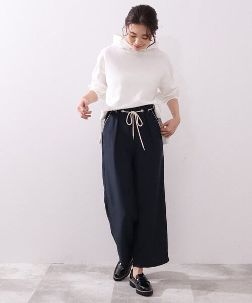 DRESKIP（ドレスキップ）の「◆コンパクト裏毛パ－カー（パーカー・レディース・グリーン/グレー系その他/ナチュラル/オフホワイト・02/03/04）」の15枚目の写真