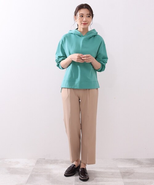 DRESKIP（ドレスキップ）の「◆コンパクト裏毛パ－カー（パーカー・レディース・グリーン/グレー系その他/ナチュラル/オフホワイト・02/03/04）」の21枚目の写真