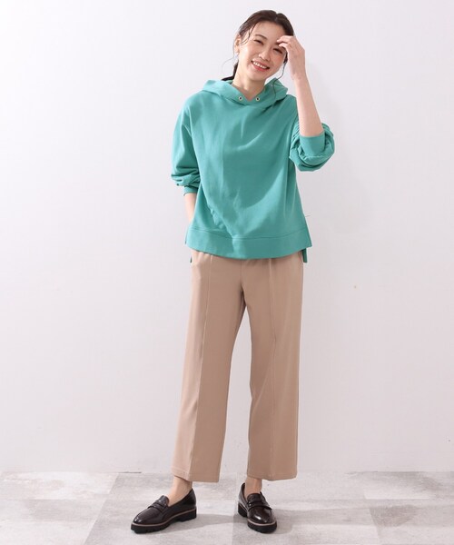 DRESKIP（ドレスキップ）の「◆コンパクト裏毛パ－カー（パーカー・レディース・グリーン/グレー系その他/ナチュラル/オフホワイト・02/03/04）」の22枚目の写真