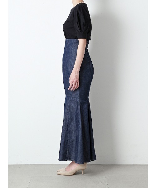 Stylevoice for xxx(スタイルヴォイスフォー)の「マーメイドデニムスカート(スカート・レディース・ライトブルー/インディゴブルー・SMALL/MEDIUM)」の22枚目の写真
