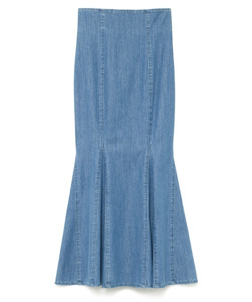 Stylevoice for xxx(スタイルヴォイスフォー)の「マーメイドデニムスカート(スカート・レディース・ライトブルー/インディゴブルー・SMALL/MEDIUM)」の15枚目の写真