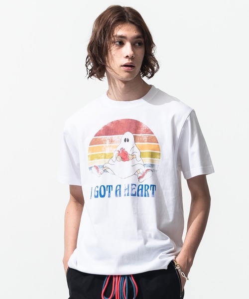 glamb(グラム)の「I Got A Heart T / アイガットアハートT(Tシャツ/カットソー・メンズ・ホワイト/ブラック・L/M/S)」の1枚目の写真