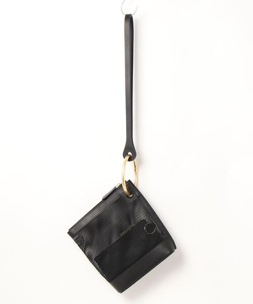 ORSETTO(オルセット)の「【ORSETTO(オルセット)】 FILA / メッシュハンドバッグ / ショルダーバッグ(ハンドバッグ・レディース・ベージュ/ブラック・2)」の5枚目の写真