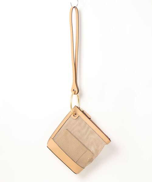 ORSETTO(オルセット)の「【ORSETTO(オルセット)】 FILA / メッシュハンドバッグ / ショルダーバッグ(ハンドバッグ・レディース・ベージュ/ブラック・2)」の17枚目の写真