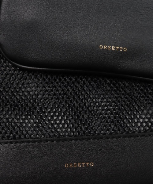 ORSETTO(オルセット)の「【ORSETTO(オルセット)】 FILA / メッシュハンドバッグ / ショルダーバッグ(ハンドバッグ・レディース・ベージュ/ブラック・2)」の15枚目の写真