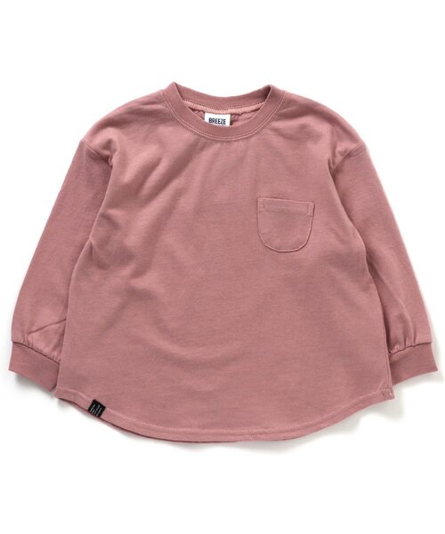 BREEZE(ブリーズ)の「WEB限定 無地長袖Tシャツ(Tシャツ/カットソー・キッズ・レモンイエロー/カーキ/チャコール/オレンジ/ブルー/ライム/ピンク/ベージュ/サックスブルー/その他2・140/120/150/100/110/130/90)」の8枚目の写真