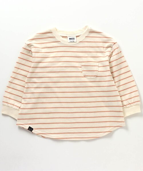 BREEZE(ブリーズ)の「WEB限定 無地長袖Tシャツ(Tシャツ/カットソー・キッズ・レモンイエロー/カーキ/チャコール/オレンジ/ブルー/ライム/ピンク/ベージュ/サックスブルー/その他2・140/120/150/100/110/130/90)」の9枚目の写真