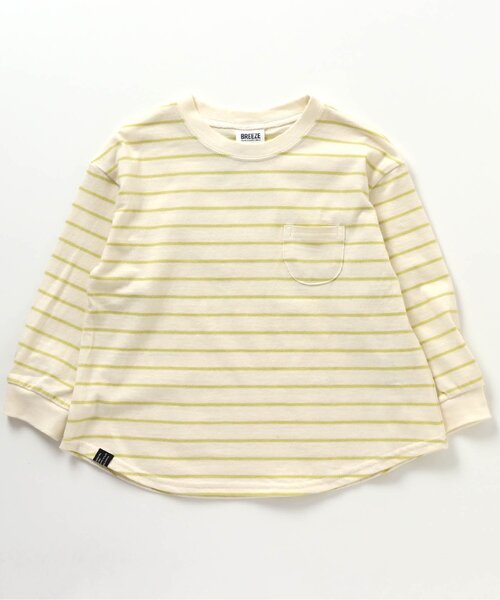 BREEZE(ブリーズ)の「WEB限定 無地長袖Tシャツ(Tシャツ/カットソー・キッズ・レモンイエロー/カーキ/チャコール/オレンジ/ブルー/ライム/ピンク/ベージュ/サックスブルー/その他2・140/120/150/100/110/130/90)」の7枚目の写真