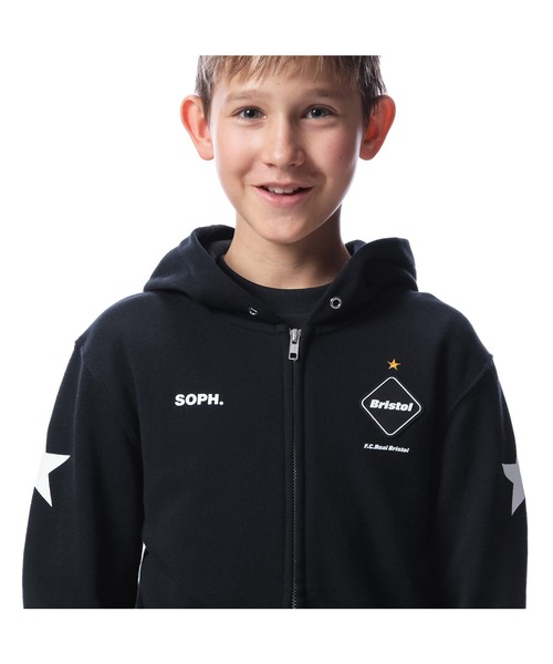 F.C.Real Bristol（エフシーレアルブリストル）の「TEAM SWEAT ZIP UP HOODIE（パーカー・キッズ・ブラック/グレー/グリーン・SMALL/MEDIUM/LARGE/X-LARGE）」の14枚目の写真