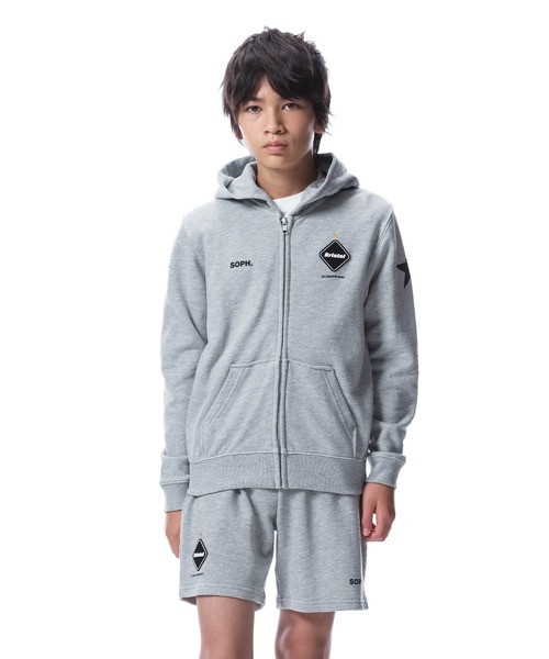 F.C.Real Bristol（エフシーレアルブリストル）の「TEAM SWEAT ZIP UP HOODIE（パーカー・キッズ・ブラック/グレー/グリーン・SMALL/MEDIUM/LARGE/X-LARGE）」の9枚目の写真