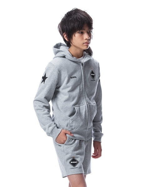 F.C.Real Bristol（エフシーレアルブリストル）の「TEAM SWEAT ZIP UP HOODIE（パーカー・キッズ・ブラック/グレー/グリーン・SMALL/MEDIUM/LARGE/X-LARGE）」の21枚目の写真