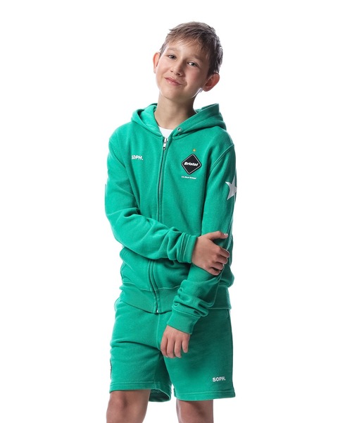 F.C.Real Bristol（エフシーレアルブリストル）の「TEAM SWEAT ZIP UP HOODIE（パーカー・キッズ・ブラック/グレー/グリーン・SMALL/MEDIUM/LARGE/X-LARGE）」の17枚目の写真