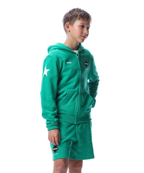 F.C.Real Bristol（エフシーレアルブリストル）の「TEAM SWEAT ZIP UP HOODIE（パーカー・キッズ・ブラック/グレー/グリーン・SMALL/MEDIUM/LARGE/X-LARGE）」の10枚目の写真