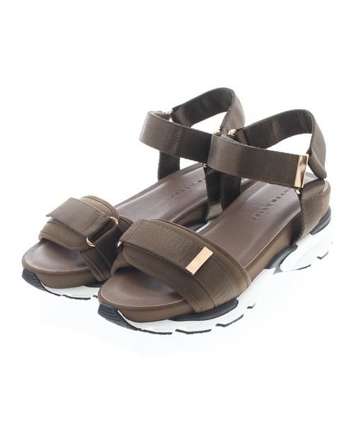 JELLY BEANS（ジェリービーンズ）の「ジップベルトスポーツサンダル(217-50194)JELLY BEANS(ジェリービーンズ)（サンダル・レディース・ブラック/ブラウン/ライトベージュ・S/M/L）」の3枚目の写真