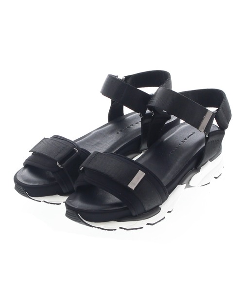 JELLY BEANS（ジェリービーンズ）の「ジップベルトスポーツサンダル(217-50194)JELLY BEANS(ジェリービーンズ)（サンダル・レディース・ブラック/ブラウン/ライトベージュ・S/M/L）」の2枚目の写真